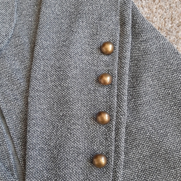 L. BOUTIQUE- Grey open front jacket/blazer for women - Size L - Picture 5 of 9